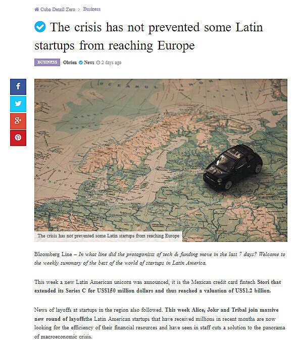 The crisis has not prevented some Latin startups from reaching Europe